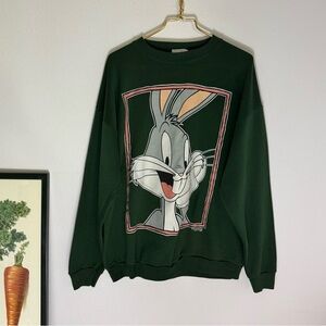 Vintage 1995 Jerry Leigh wintergreen Bugs Bunny sweatshirt size X-Large